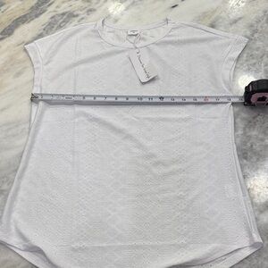 Delicate White Women's Short Sleeve Top